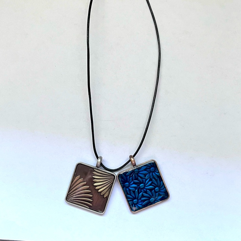 Necklace with two pendants